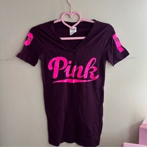 PINK Victoria's Secret Deep V-Neck Tee